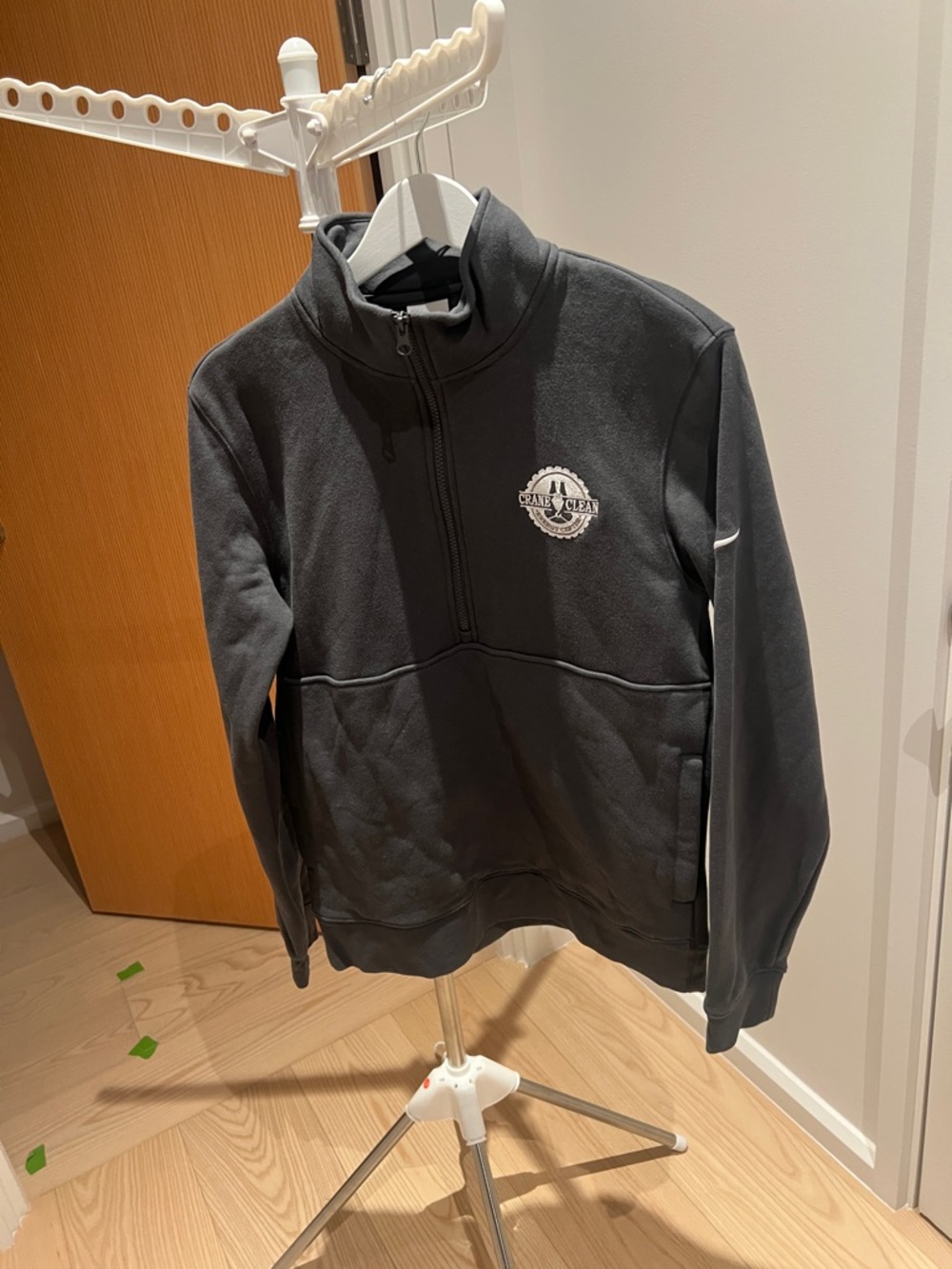 Men's Charcoal Quarter-Zip Fleece Pullover